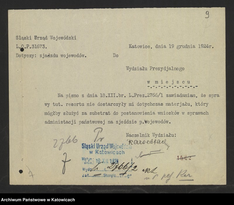 image.from.unit.number "[Konferencje wojewodów w Warszawie: zawiadomienia, porządki obrad, referaty ministerialne, materiały informacyjne wydziałów UWŚl, starostw i urzędów niezespolonych, przeważnie w sprawach gospodarczych i administracyjnych]"