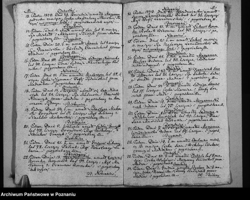 Obraz 8 z jednostki "Duplikat baptisatorum, copulatorum u. mortuorum"