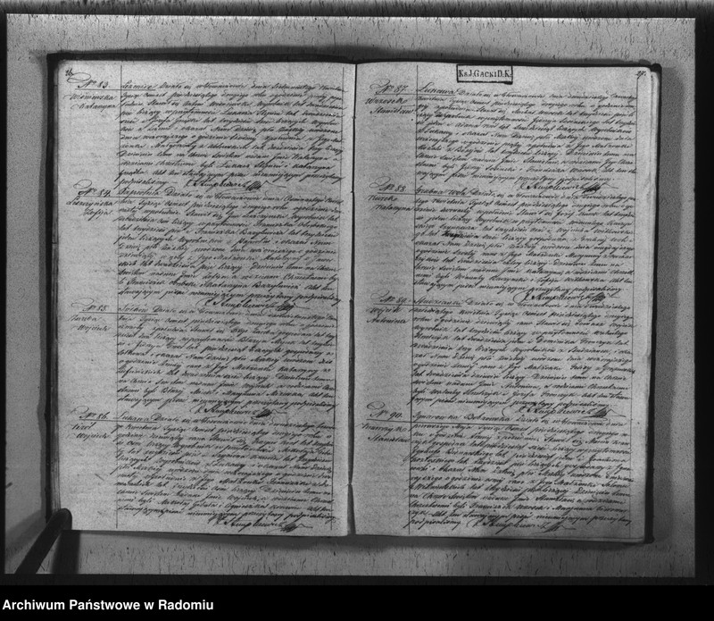 image.from.unit.number "Duplikat akt urodzonych, zaślubionych i zmarłych z parafii Głowaczów w roku 1852"