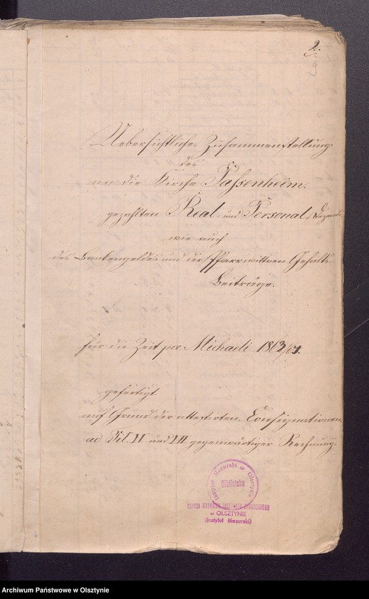 image.from.unit.number "Einnahme und Ausgabe Beläge zur Kirchen Kassen Rechnung von Passeheim"
