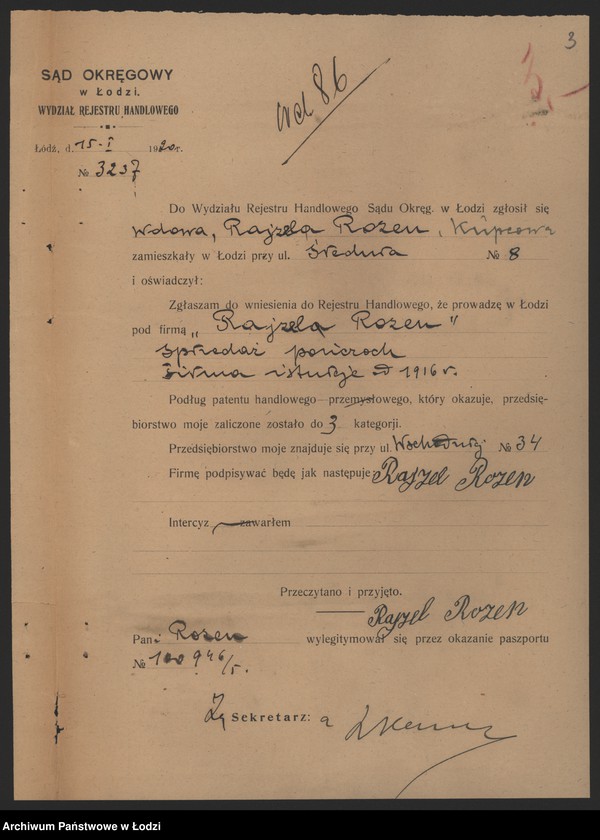 Obraz 5 z jednostki "Rajzela Rozen- sprzedaż pończoch"