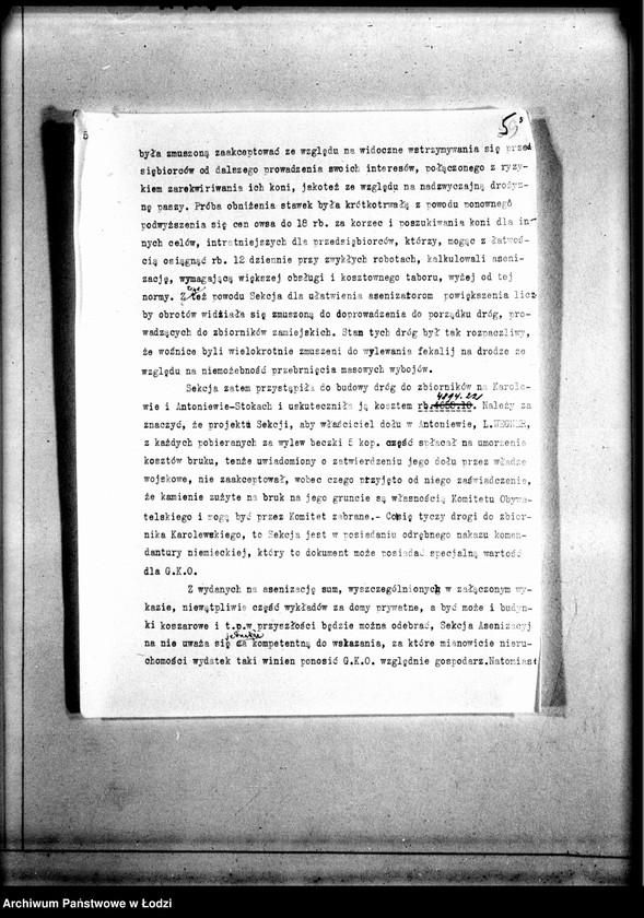 Obraz 8 z jednostki "Sprawozdanie Sekcji Asenizacyjnej po dz. 30 VI 1915"