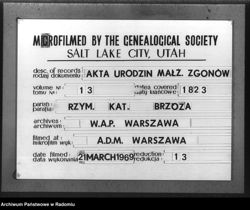 image.from.unit.number "Księga akt cywilnych gminy Brzóza na rok 1823"