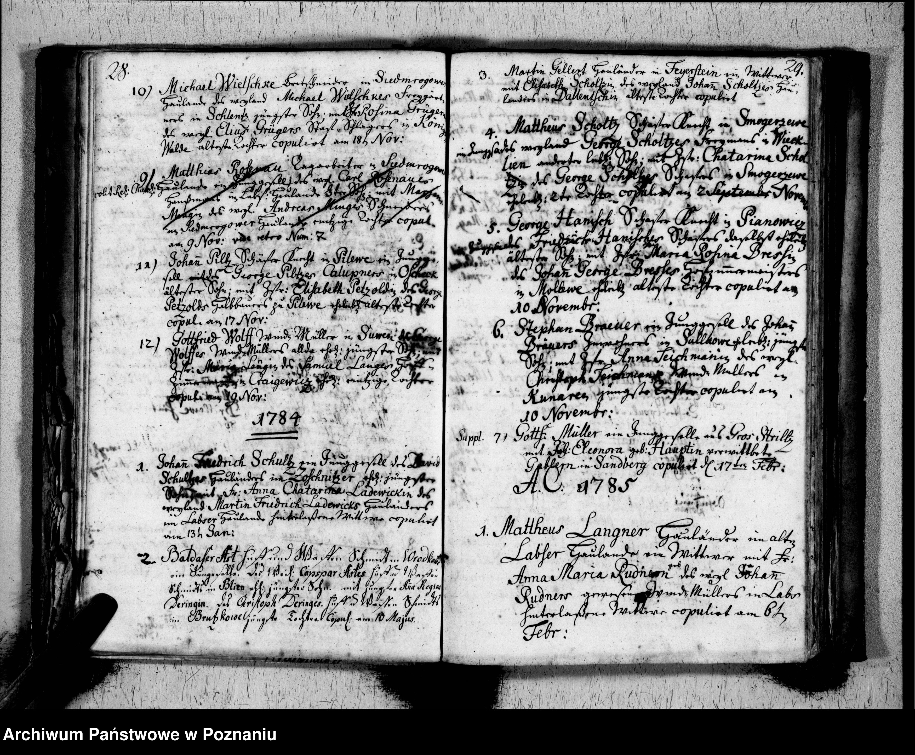 Skan z jednostki: Register der Getauften, Getrauten, Verstorbenen