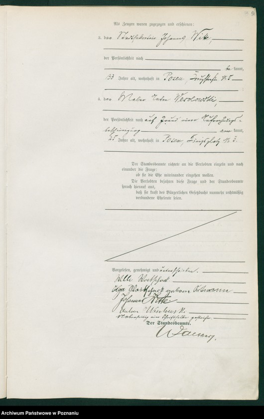 Obraz 10 z jednostki "Księga miejscowa małżeństw tom I"