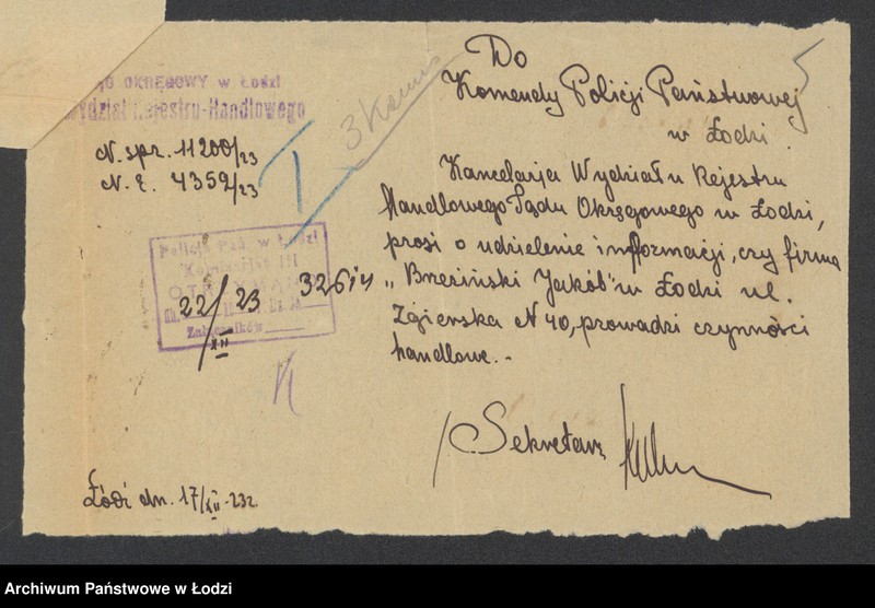 Obraz 7 z jednostki "Jakób Brzeziński – sprzedaż win i wódek"