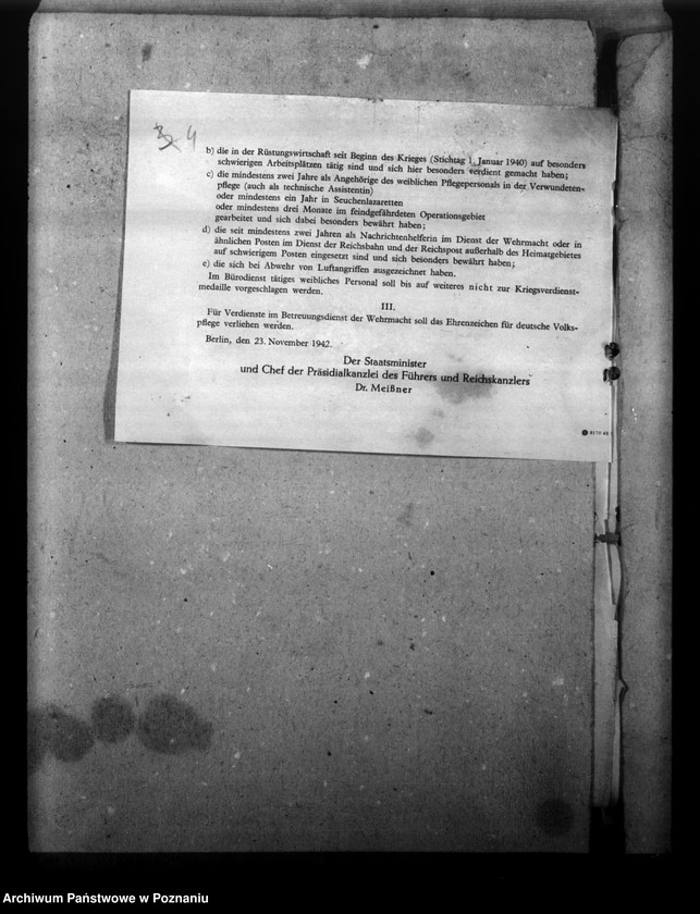 Obraz 8 z jednostki "Treudienst - Ehrenzeichen"