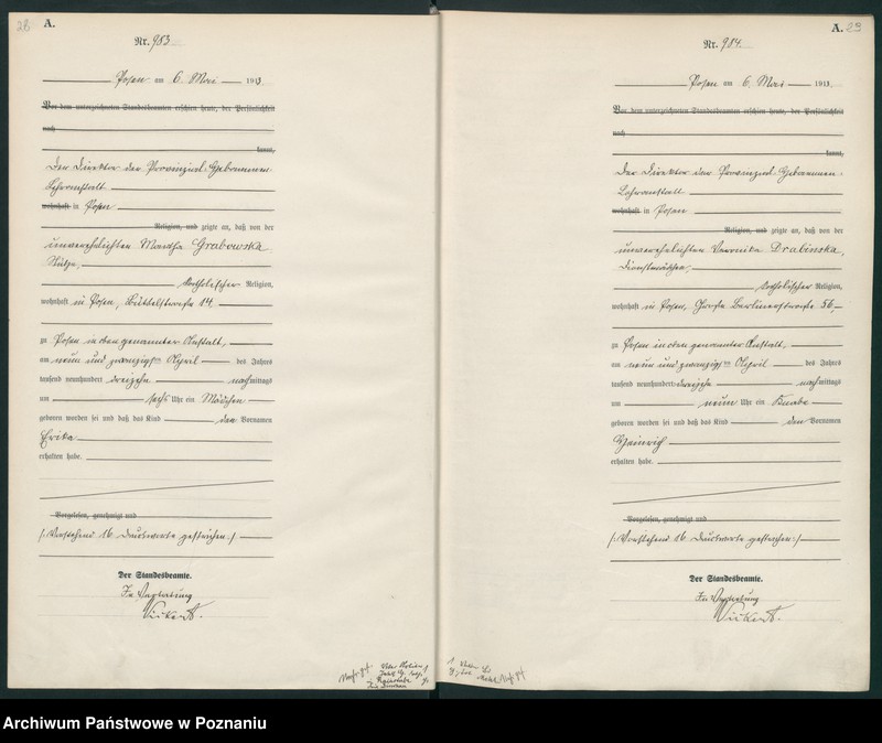 Obraz 17 z jednostki "Księga miejscowa urodzeń tom III [Rejestr główny urodzeń]"