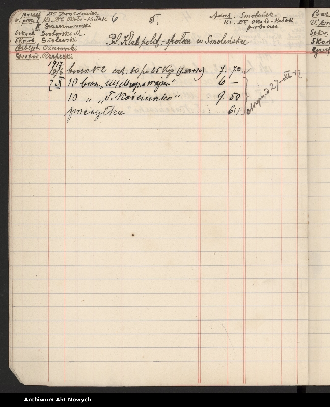 Obraz 9 z jednostki "Informacje o instytucjach i organizacjach polskich działających na terenie Rosji."