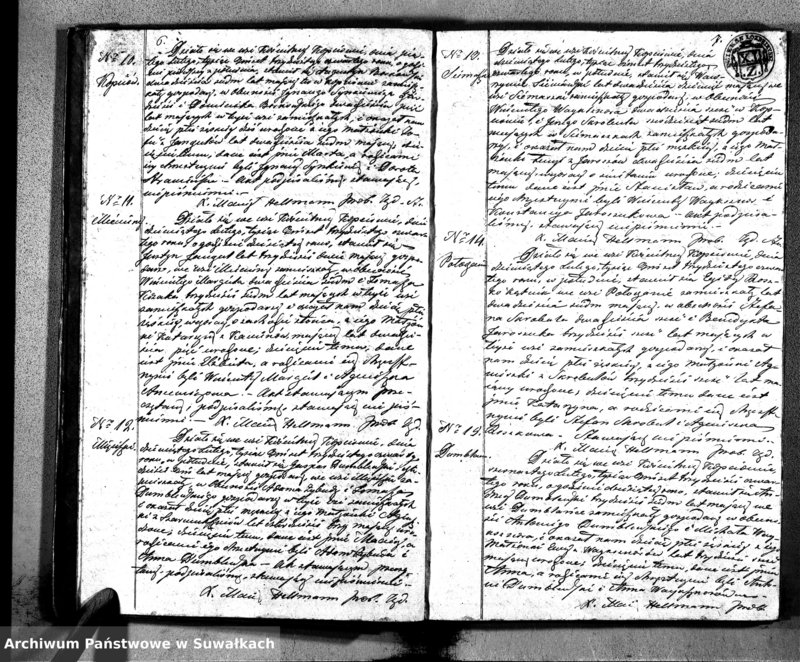 image.from.unit.number "Duplikat Aktów Urodzonych, Zaślubionych i Zeszłych Kościoła Parafialnego Kopciowskiego 1834 Roku"