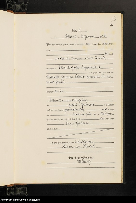 image.from.unit.number "Geburts-Haupt-Register Nr 1 - 71 i 1 - 66"