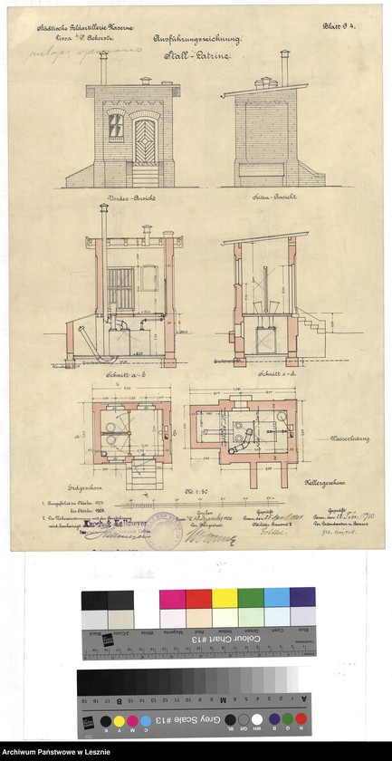 Obraz 14 z jednostki "Leszno miasto. Dokumentacja projektowa - Koszary Artylerii Polowej ul. Racławicka, tom III."