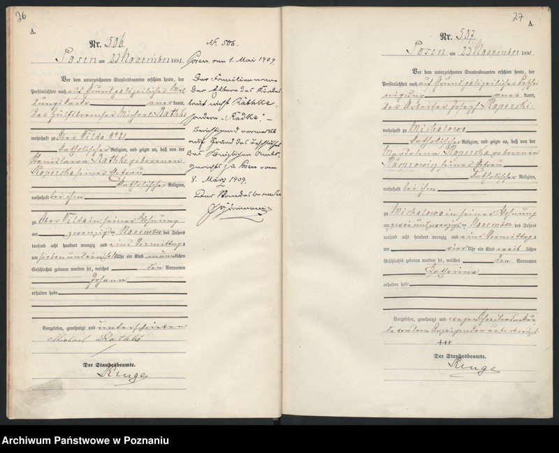 Obraz 16 z jednostki "Księga urodzeń t. II"