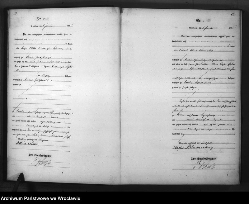 image.from.unit.number "Sterbe-Haupt-Register Breslau II 1881 Band 1"