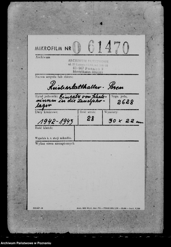 Obraz 2 z jednostki "Einsazt von Schülerinnen in die Landjahrlager"