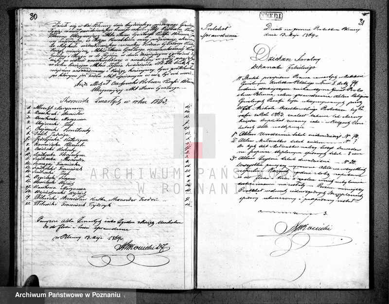 Obraz 19 z jednostki "Duplikat urodzonych, zaślubionych i zgonów"