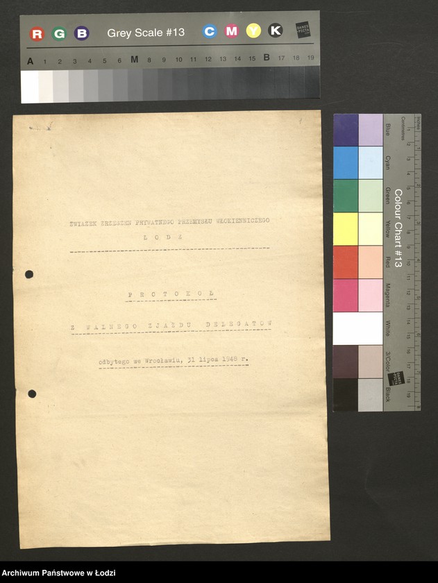 Obraz 2 z jednostki "Związek Zrzeszeń Prywatnego Przemysłu Włókienniczego; protokół z Walnego Zjazdu Delegatów, sprawozdanie [z działalności, wykaz przedsiębiorstw]"