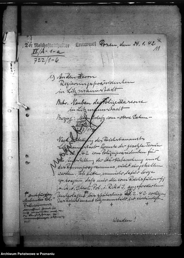 Obraz 15 z jednostki "Neubau. Polizeikaserne - Litzmannstadt"