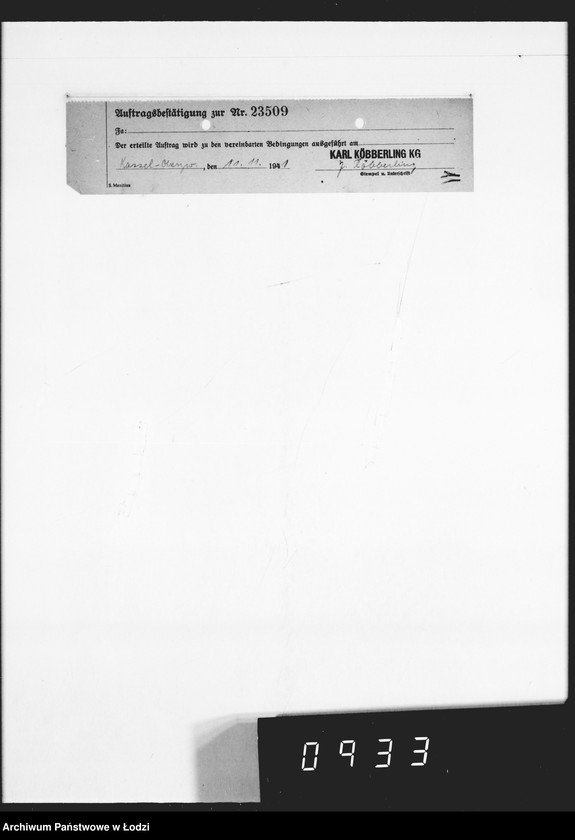 Obraz 15 z jednostki "K.Köberlin.18 Aufträge [Pokwitowania odbioru]"