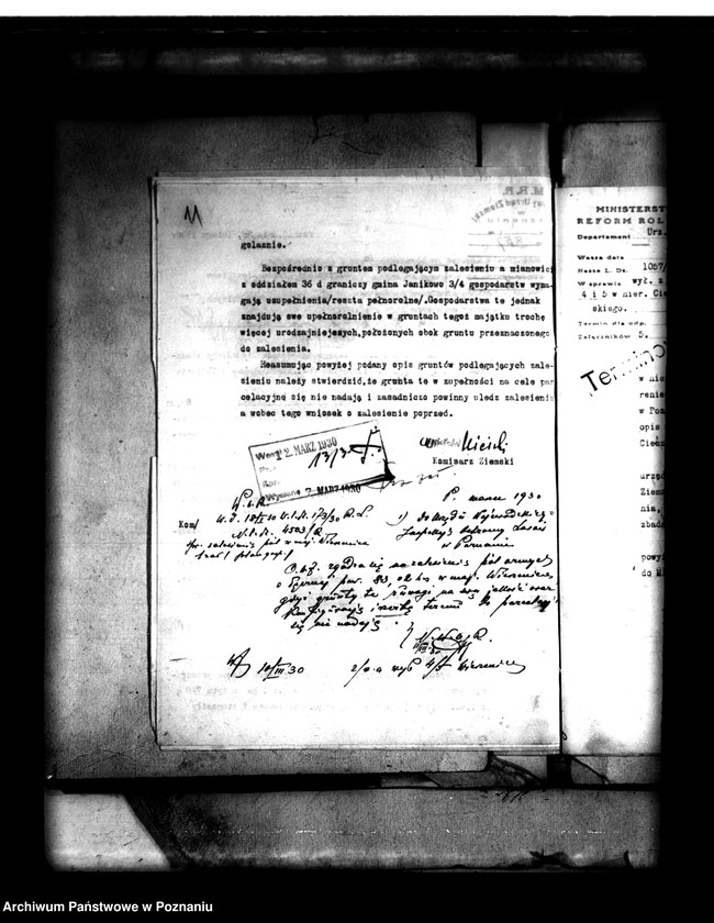 Obraz 15 z jednostki "Majątek Wierzenica powiatu poznańskiego wyłączenie z art. 4 i 5 ustawy o reformie rolnej August Cieszkowski"