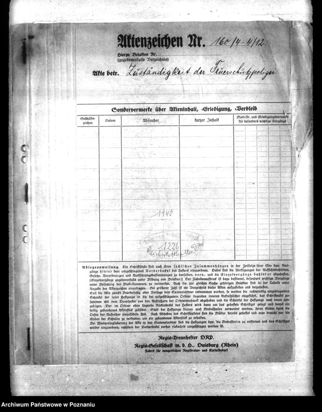 Obraz 5 z jednostki "Zuständigkeit der Feuerschutzpolizei"