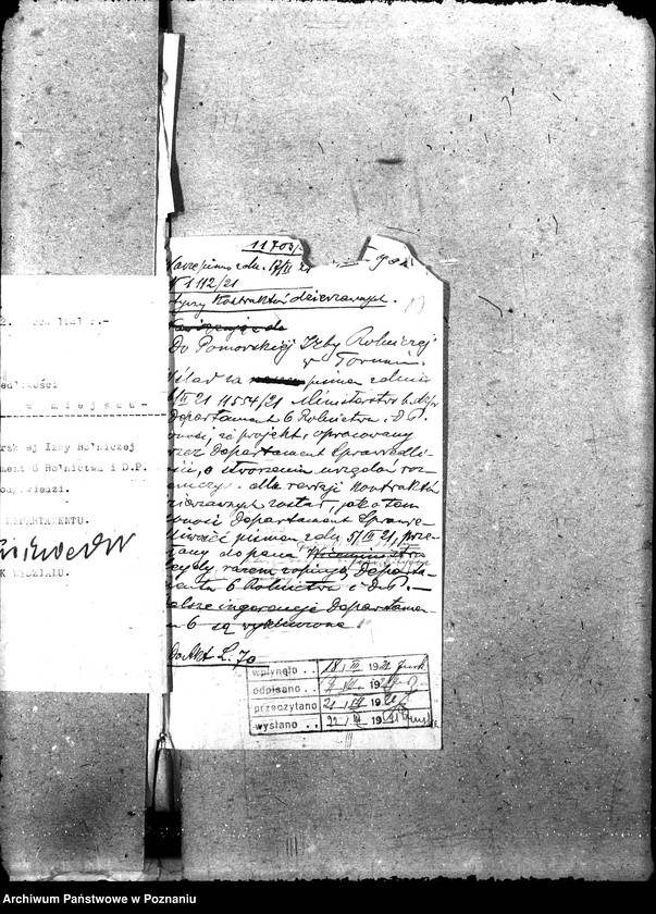 Obraz 14 z jednostki "[Projekty ustaw i rozporządzeń do Sejmu Ustawodawczego]"