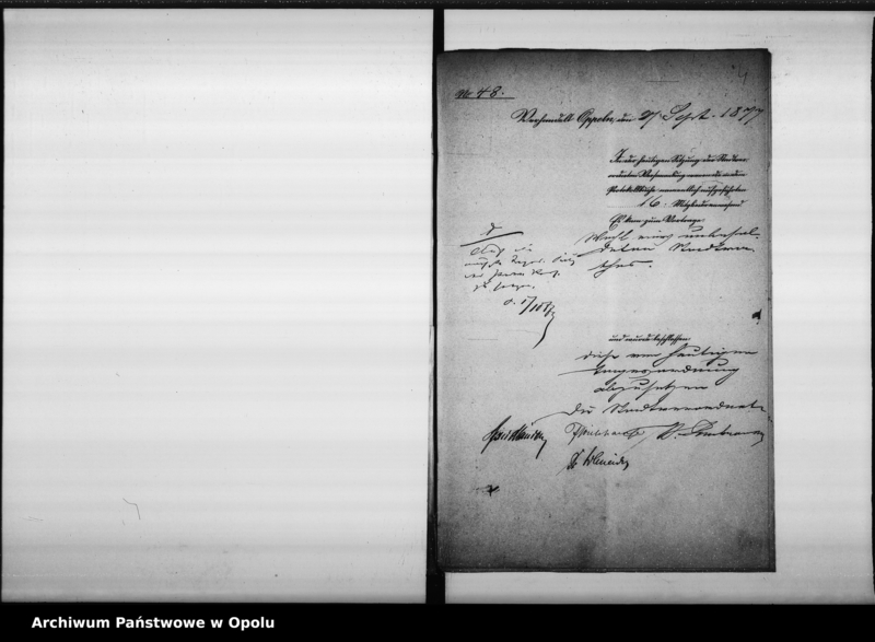 Obraz 8 z jednostki "Acta des Magistrats zu Oppeln betreffend die Wahl des Maurermeister H. Schmidt als Magistrats-Mitglied"