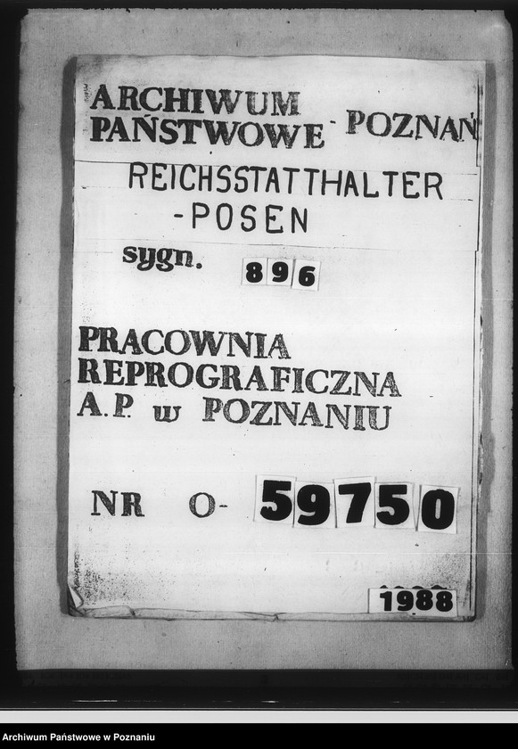 Obraz 1 z jednostki "Reichsjustizverwaltung im Reichsgau Wartheland"