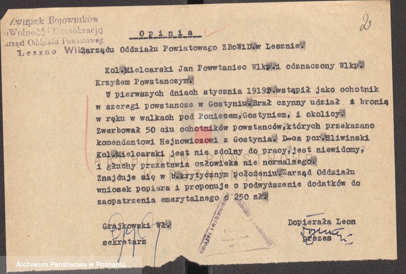 Obraz 16 z jednostki "Życiorysy powstańców wielkopolskich: M - tom Vll /Mielcarski Jan - Misz Jan/."