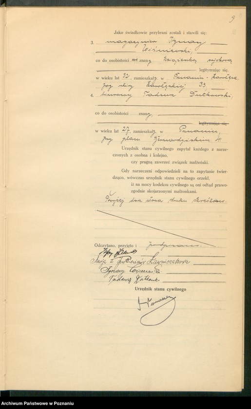Obraz 11 z jednostki "Księga miejscowa małżeństw tom V [Rejestr główny małżeństw]"