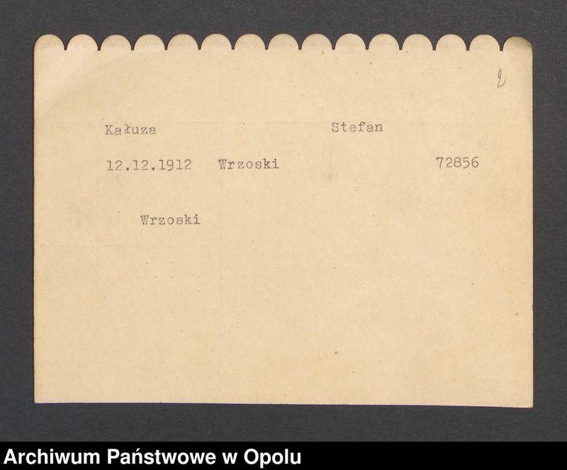 Obraz 4 z jednostki "Versicherungsagent, Angehöriger polnischen Minderheit"