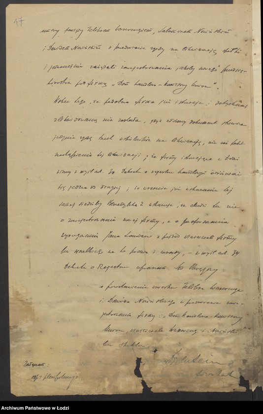 Obraz 19 z jednostki "„Union” – Feliks Wassercug, Jan Landau, Salomon Nowiński – dom komisowo - licytacyjny"