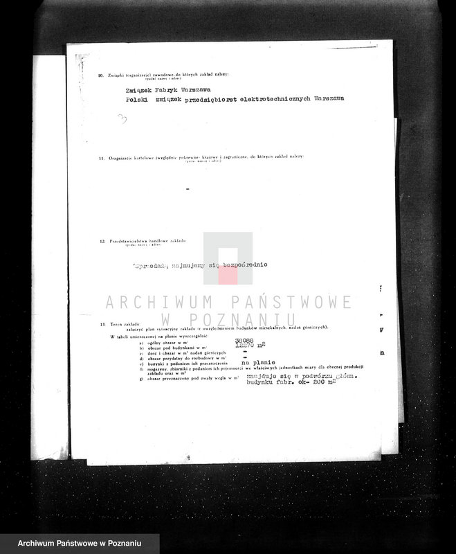 image.from.unit.number "Fabryka porcelany i wyrobów ceramicznych w Ćmielowie Spółka Akcyjna wytwórnia w Chodzieży. Kwestionariusz"