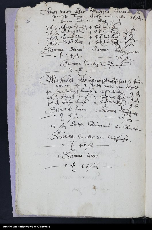 image.from.unit.number "Kirchen Rechnung des Kirchspiels Herzogswalde"