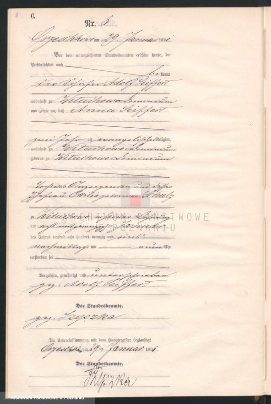 Obraz 11 z jednostki "Księga zgonów"