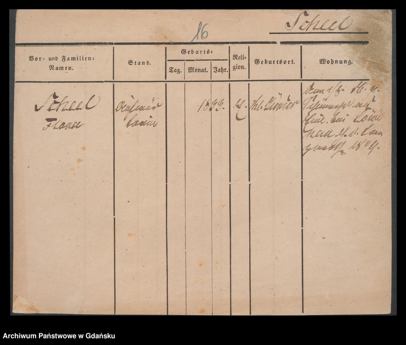 image.from.unit.number "Karty meldunkowe: Scheeffer - Scheibe"