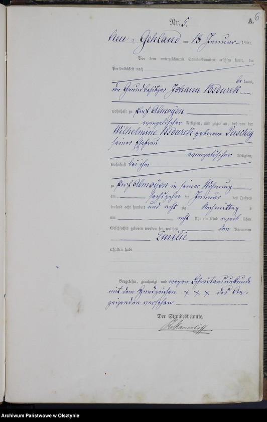 image.from.unit.number "Geburts-Haupt-Register Nr 1 - 78"