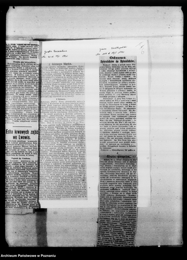 image.from.unit.number "Wycinki prasowe w sprawach polskich o różnej treści."