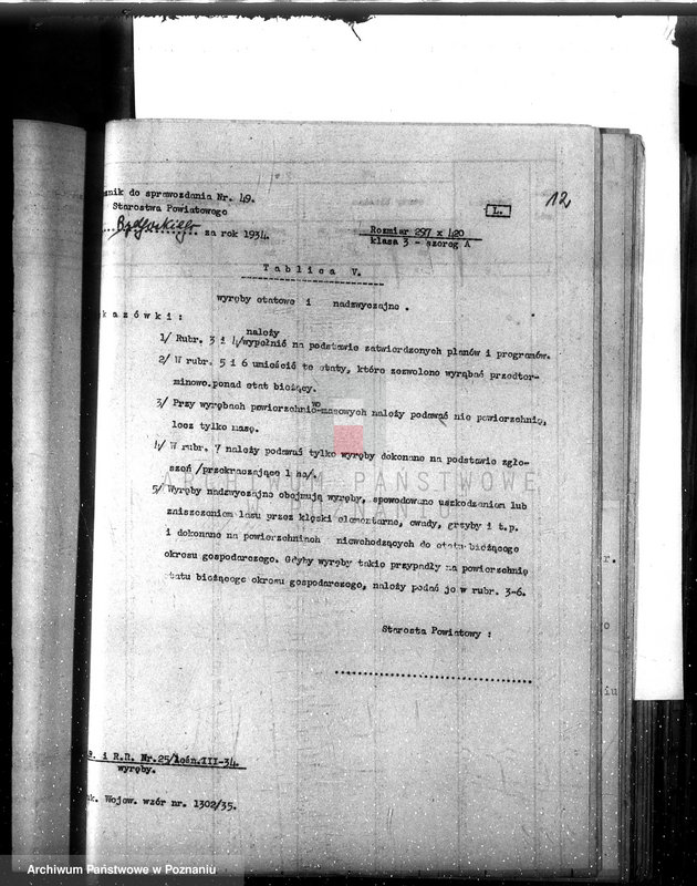 image.from.unit.number "Sprawozdanie z działalności organów ochrony lasów za rok 1934"