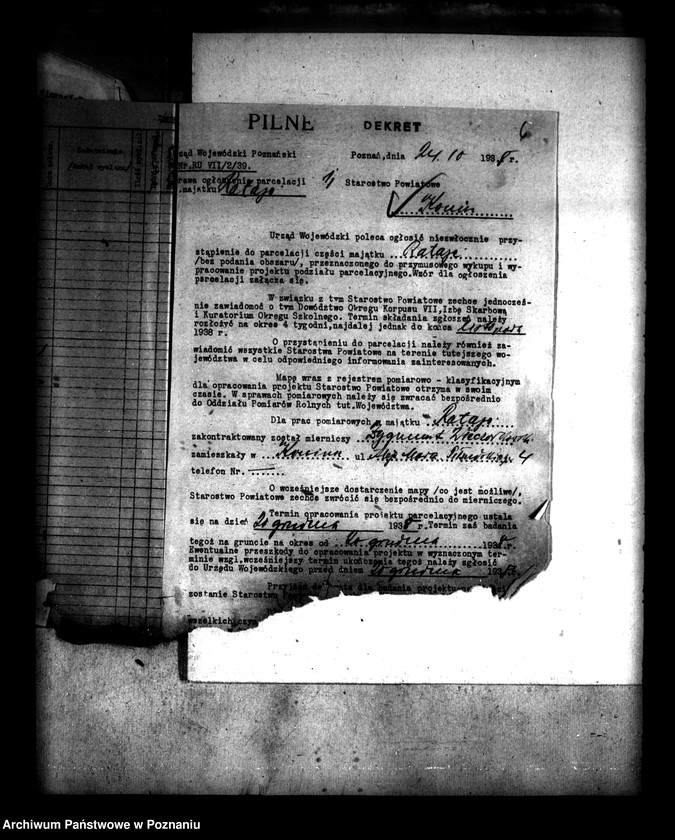 Obraz 11 z jednostki "Majątek Rataje powiatu konińskiego parcelacja"