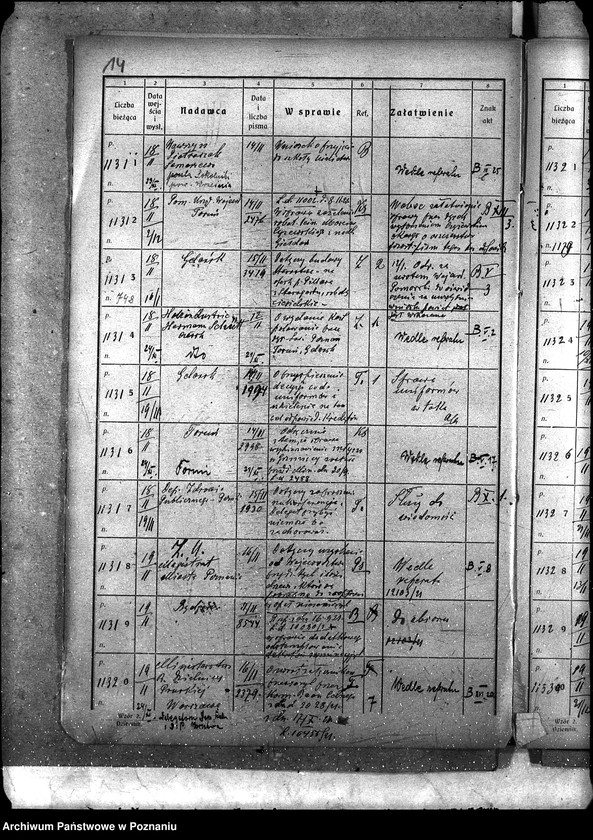 Obraz 18 z jednostki "Dziennik podawczy"