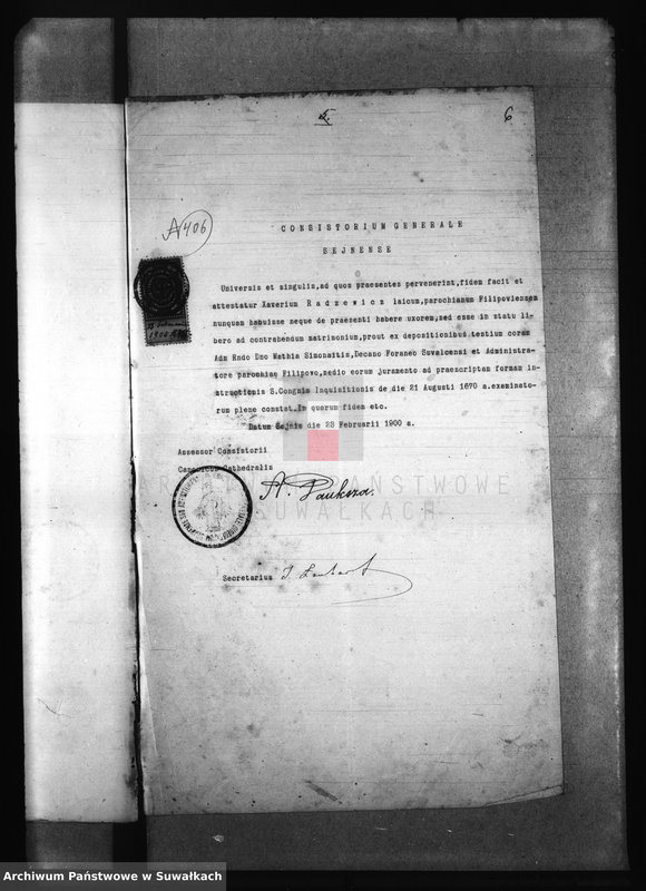 image.from.unit.number "Dokumenty Filipovskago Prichoda za 1900"