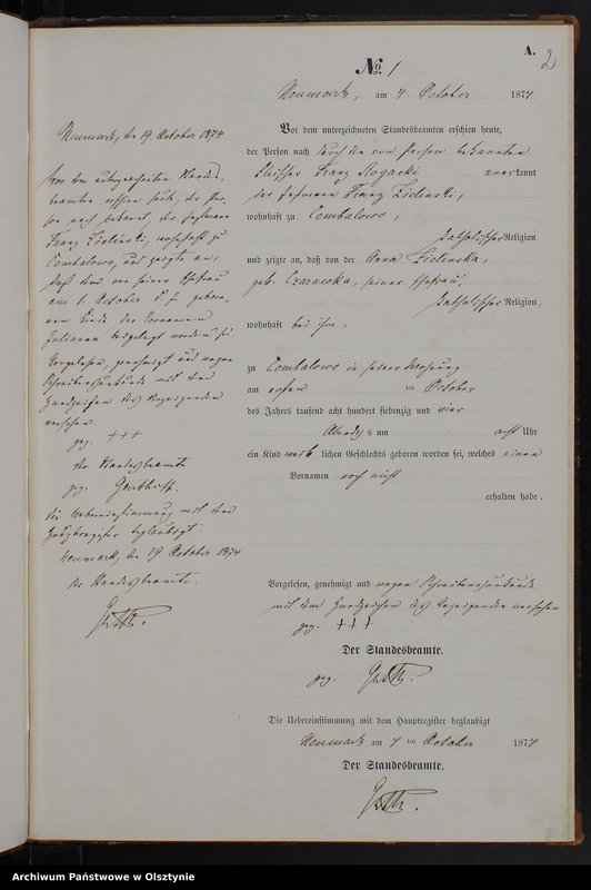 Obraz z jednostki "Geburts-Neben-Register Nr 1 - 24"