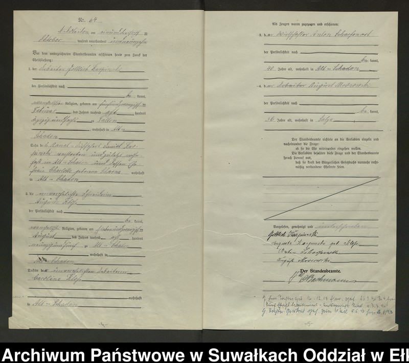 image.from.unit.number "Heirats=Haupt=Register des Königlichen Preussischen Standes-Amtes Nikolaiken Kreis Sensburg"