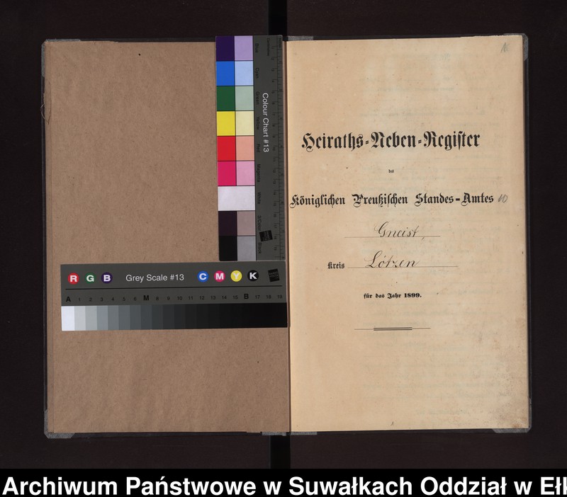 image.from.unit.number "Heiraths-Neben-Register des Königlichen Preussischen Standes-Amtes Gneist Kreis Lötzen"