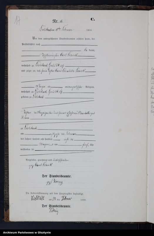 image.from.unit.number "Sterbe-Neben-Register Nr 1 - 84"