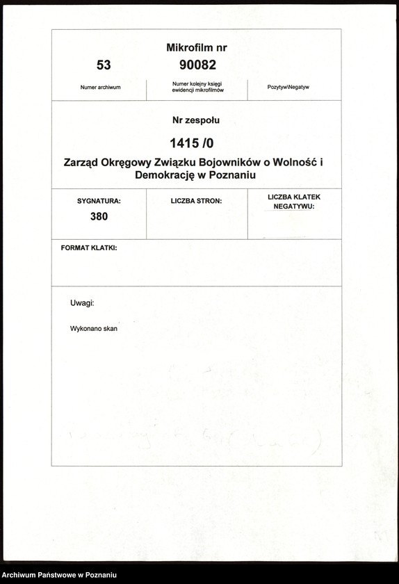 Obraz 5 z jednostki "Relacje i wspomnienia dotyczące powstania wielkopolskiego: 1. Poznań, część V /autorzy relacji od T - W/./Zakrzewski Władysław/."