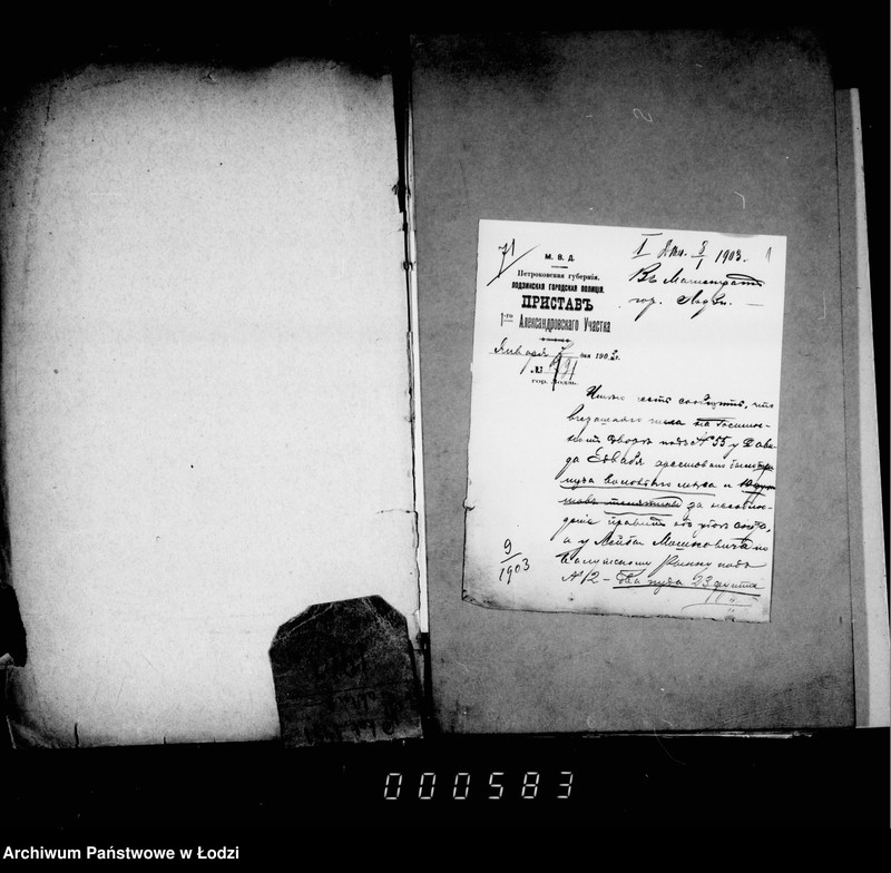 Obraz 5 z jednostki "O raspredelenji mjasa konfiskovannago na lodzinskoj gorodskoj skotobojne"