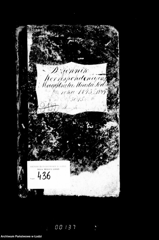 Obraz 4 z jednostki "Dziennik korespondencyjny magistratu miasta Łodzi z roku 1843-1844"