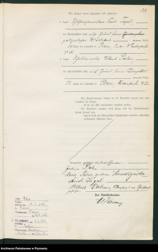 Obraz 13 z jednostki "Księga miejscowa małżeństw tom II"